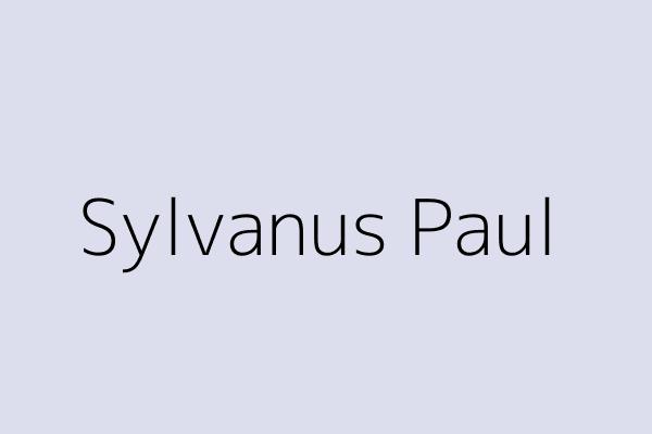 Sylvanus Paul